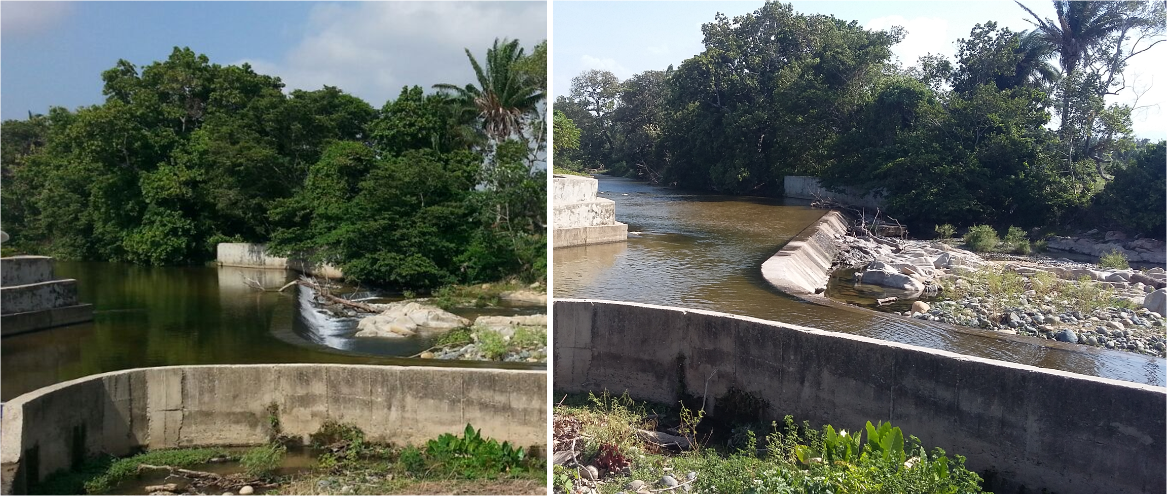 niveles de agua en bocatoma